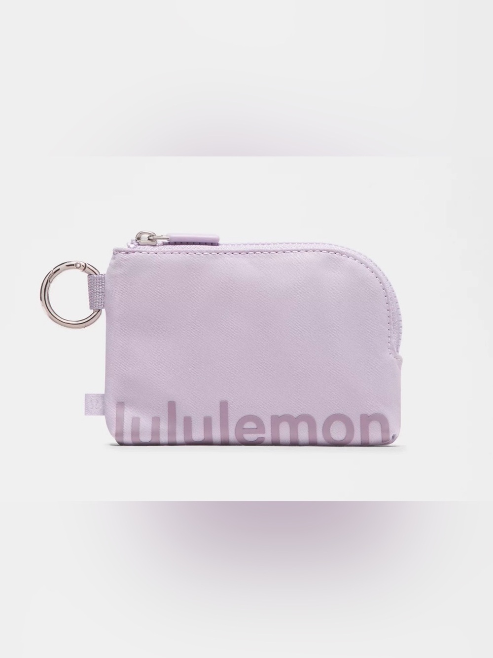lululemon athletica Lavender Pink Zip Pouch with Wrist Strap